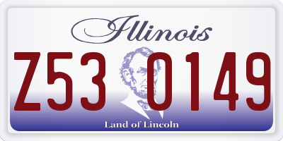 IL license plate Z530149