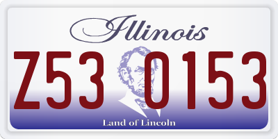 IL license plate Z530153