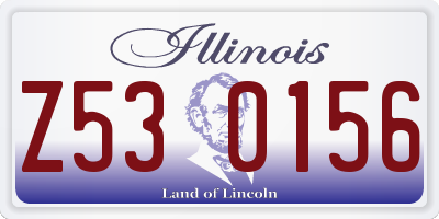 IL license plate Z530156