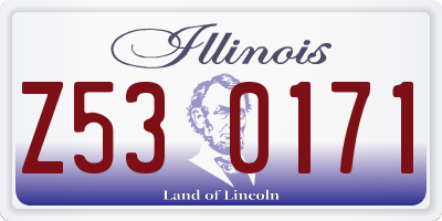 IL license plate Z530171