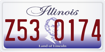 IL license plate Z530174