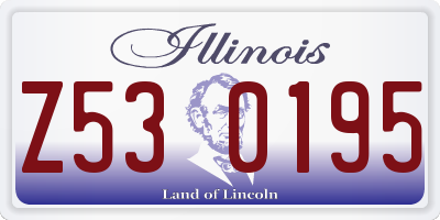 IL license plate Z530195