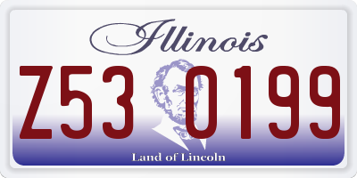 IL license plate Z530199