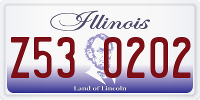 IL license plate Z530202