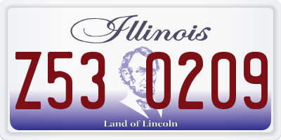 IL license plate Z530209