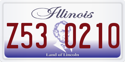 IL license plate Z530210