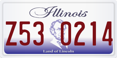 IL license plate Z530214