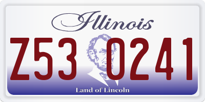 IL license plate Z530241