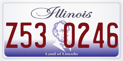 IL license plate Z530246