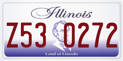 IL license plate Z530272