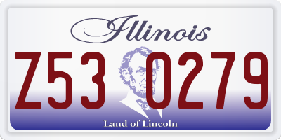 IL license plate Z530279