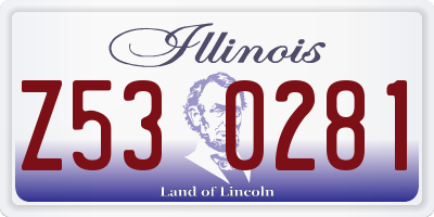 IL license plate Z530281