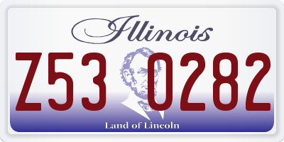 IL license plate Z530282