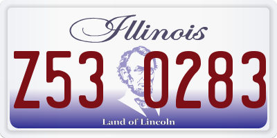 IL license plate Z530283