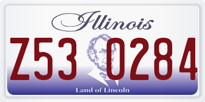 IL license plate Z530284