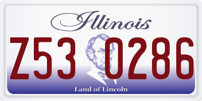 IL license plate Z530286