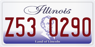 IL license plate Z530290