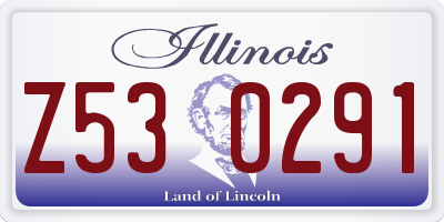 IL license plate Z530291