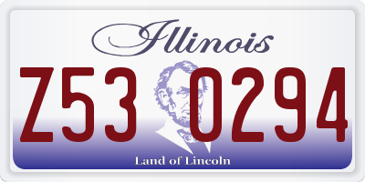 IL license plate Z530294