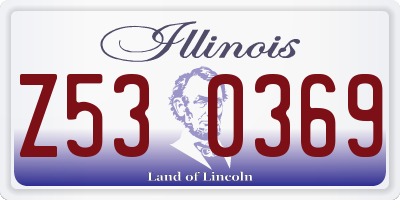 IL license plate Z530369