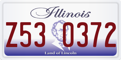 IL license plate Z530372
