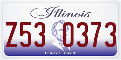 IL license plate Z530373