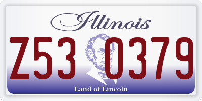 IL license plate Z530379
