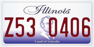 IL license plate Z530406