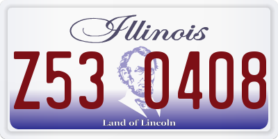 IL license plate Z530408