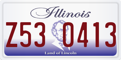 IL license plate Z530413