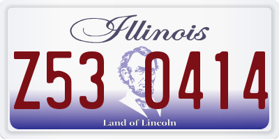 IL license plate Z530414