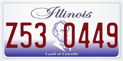 IL license plate Z530449