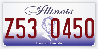 IL license plate Z530450