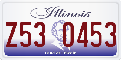 IL license plate Z530453
