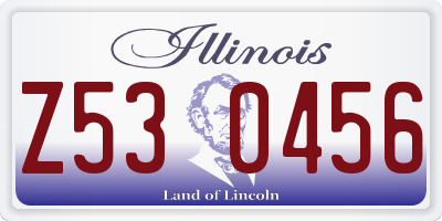 IL license plate Z530456