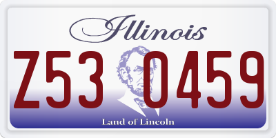 IL license plate Z530459