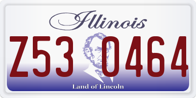 IL license plate Z530464
