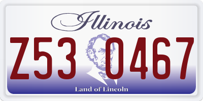 IL license plate Z530467