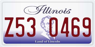 IL license plate Z530469