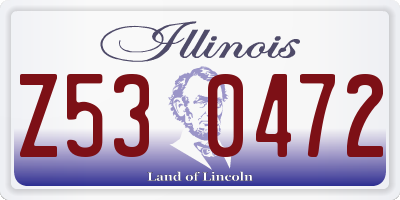 IL license plate Z530472