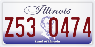 IL license plate Z530474