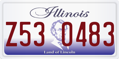 IL license plate Z530483