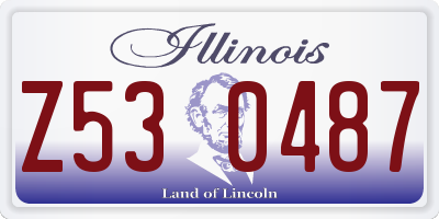 IL license plate Z530487