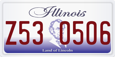 IL license plate Z530506