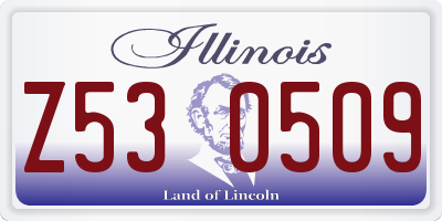 IL license plate Z530509
