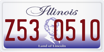 IL license plate Z530510