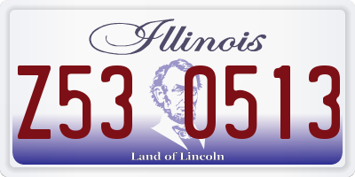 IL license plate Z530513
