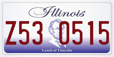 IL license plate Z530515