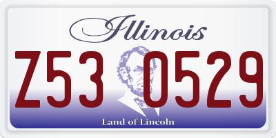 IL license plate Z530529