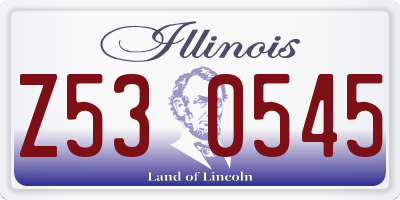 IL license plate Z530545